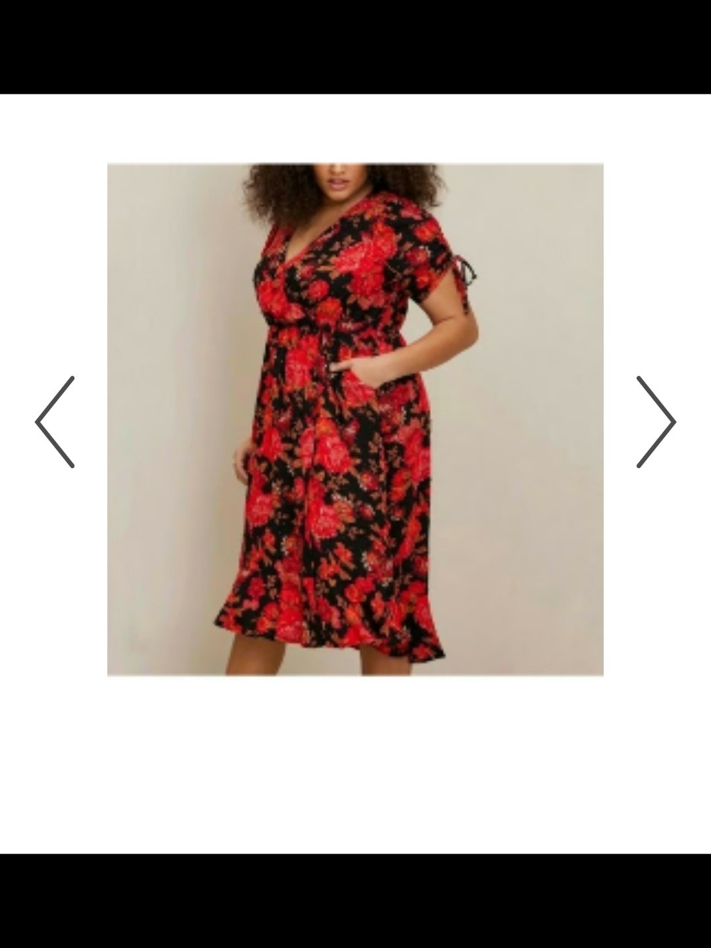 Torrid Floral Midi Swiss Dot Surplice Dress 2X NWT - Picture 7 of 7